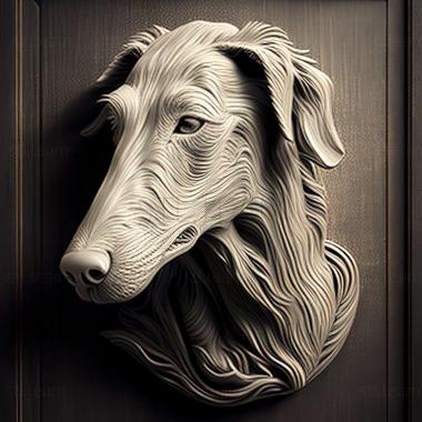 3D модель Дирхаунд собака (STL)